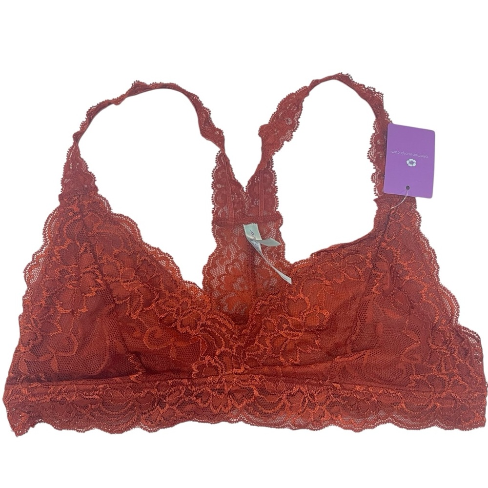 Anemone Lace Bralette Burnt Orange